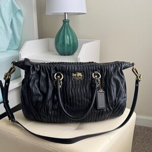 Coach Madison Sophia Satchel Gathered Leather Bag